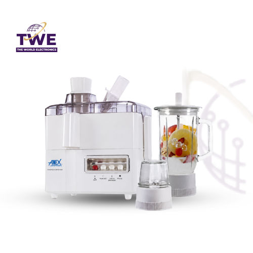 ANEX AG-176 GL DELUXE 3-IN-1 JUICER, BLENDER & DRY MILL GRINDER